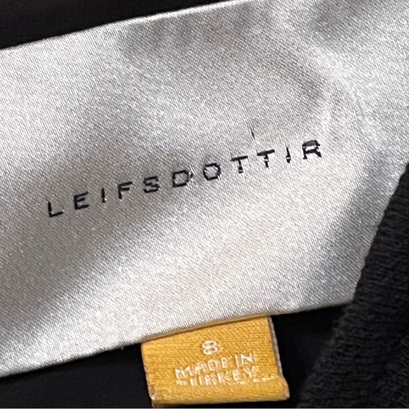 Anthropologie Leifsdottir Vortex Black Wool Dress - Picture 4 of 7